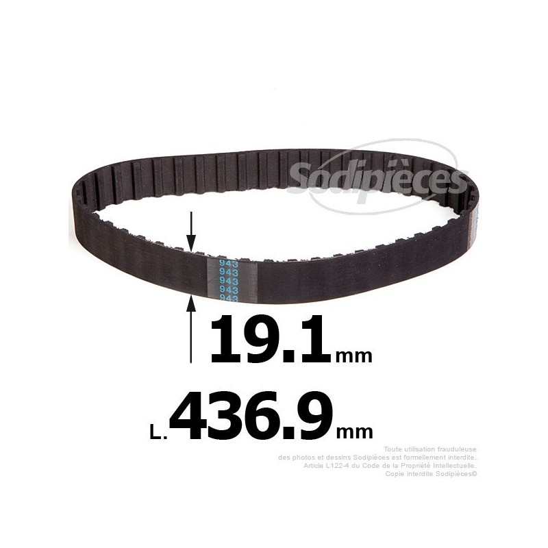Courroie pour électro portatif 436,9x19,1