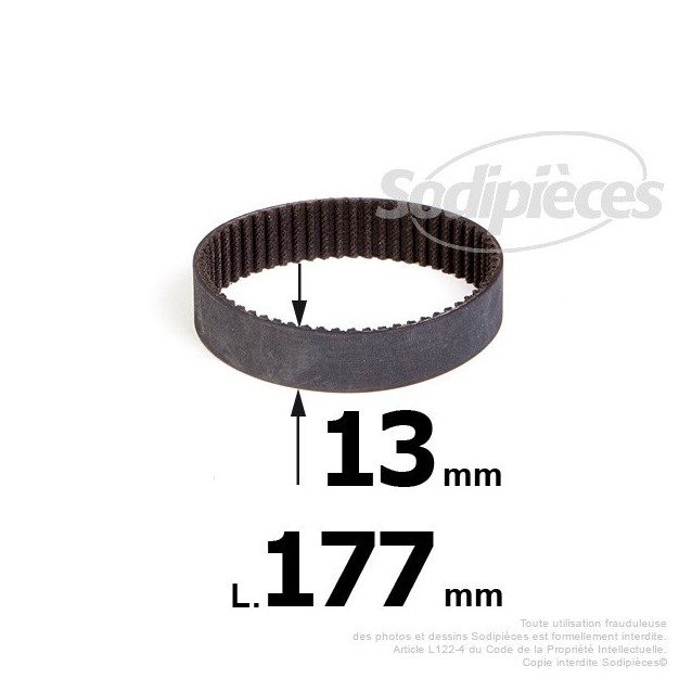 Courroie pour électro portatif 177x13