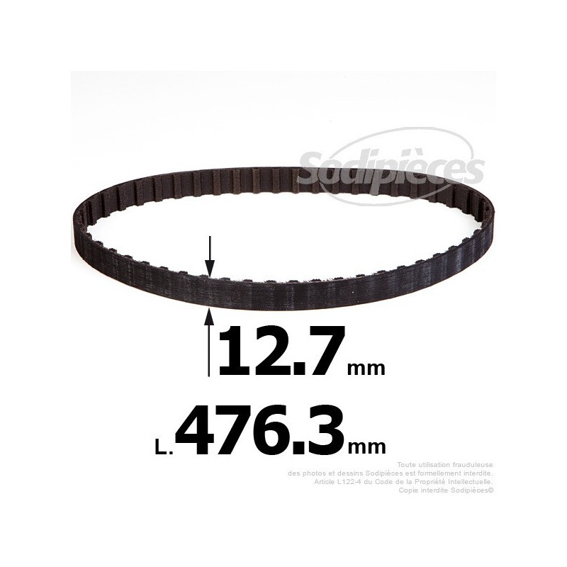 Courroie pour électro portatif 476,3x12,7