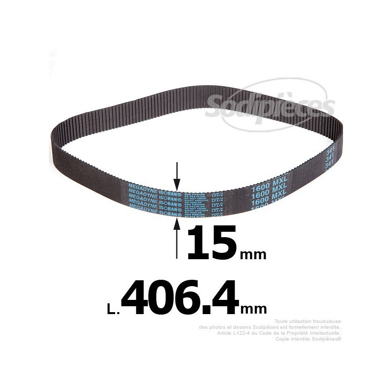 Courroie pour électro portatif 406,4x15
