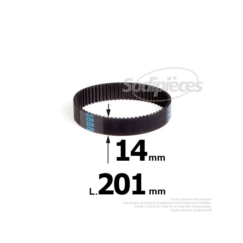 Courroie pour électro portatif 201x14