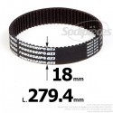 Courroie pour électro portatif 279,4x18