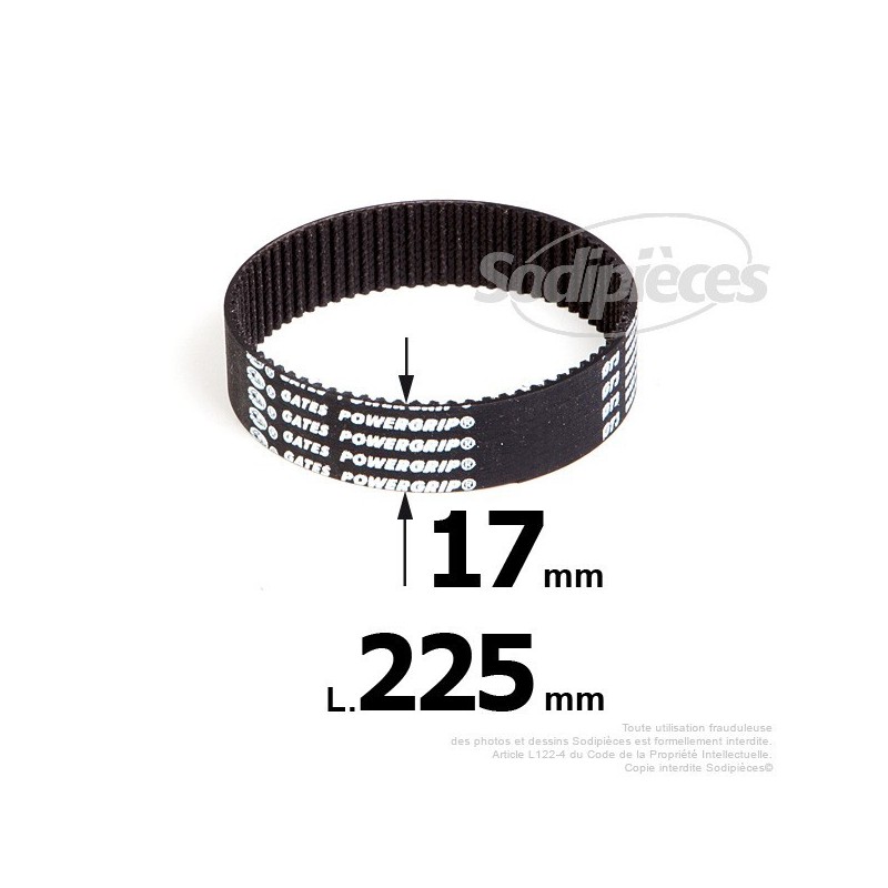 Courroie pour électro portatif 225x17