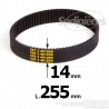 Courroie pour électro portatif 255x14