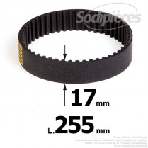 Courroie pour électro portatif 255x17