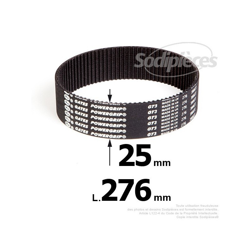 Courroie pour électro portatif 276x25