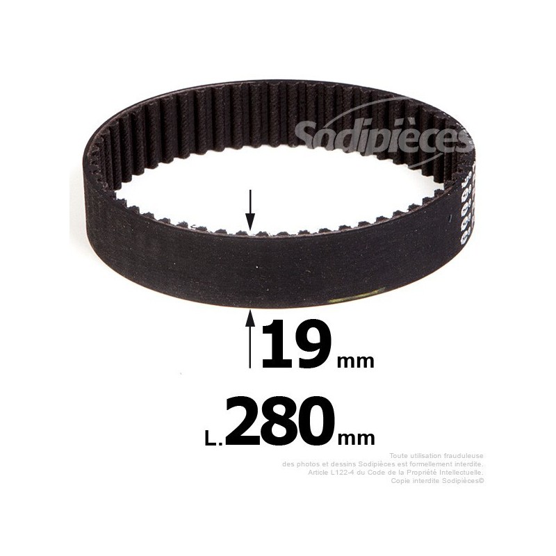 Courroie pour électro portatif 280x19