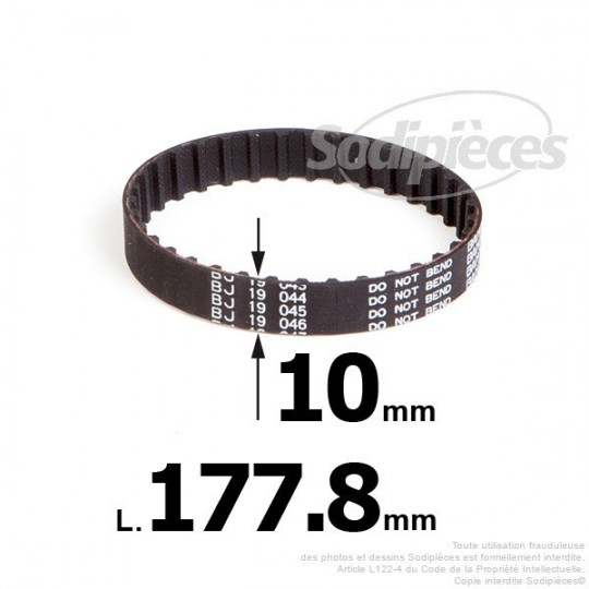 Courroie pour électro portatif 177,8x10