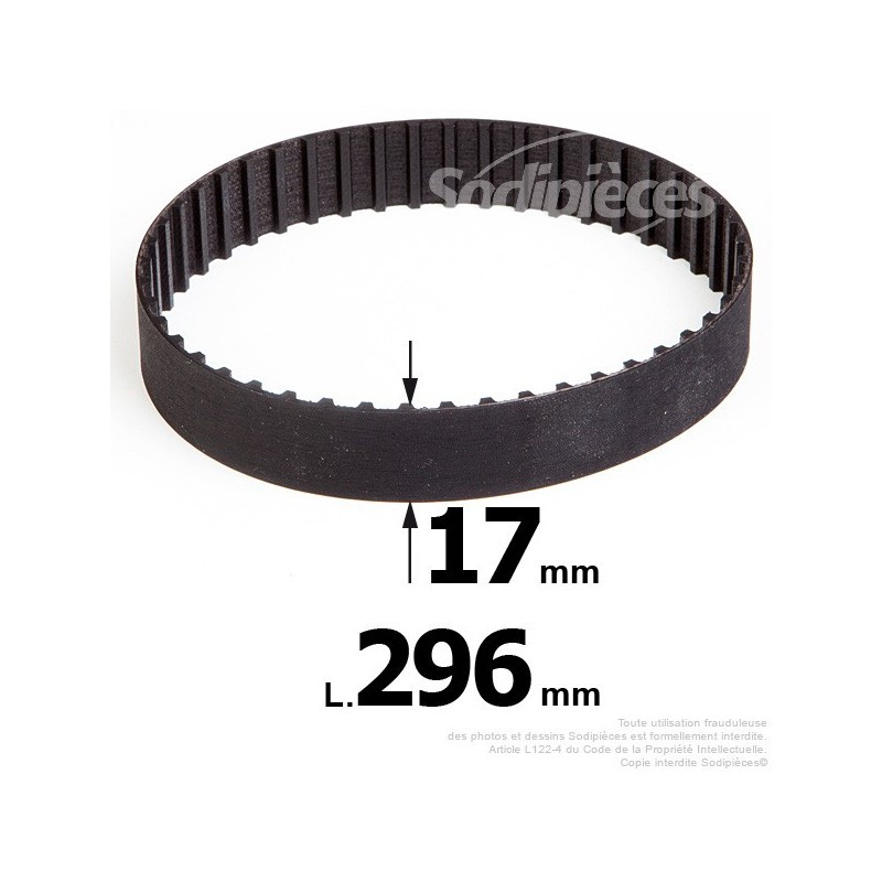 Courroie pour électro portatif 296x17