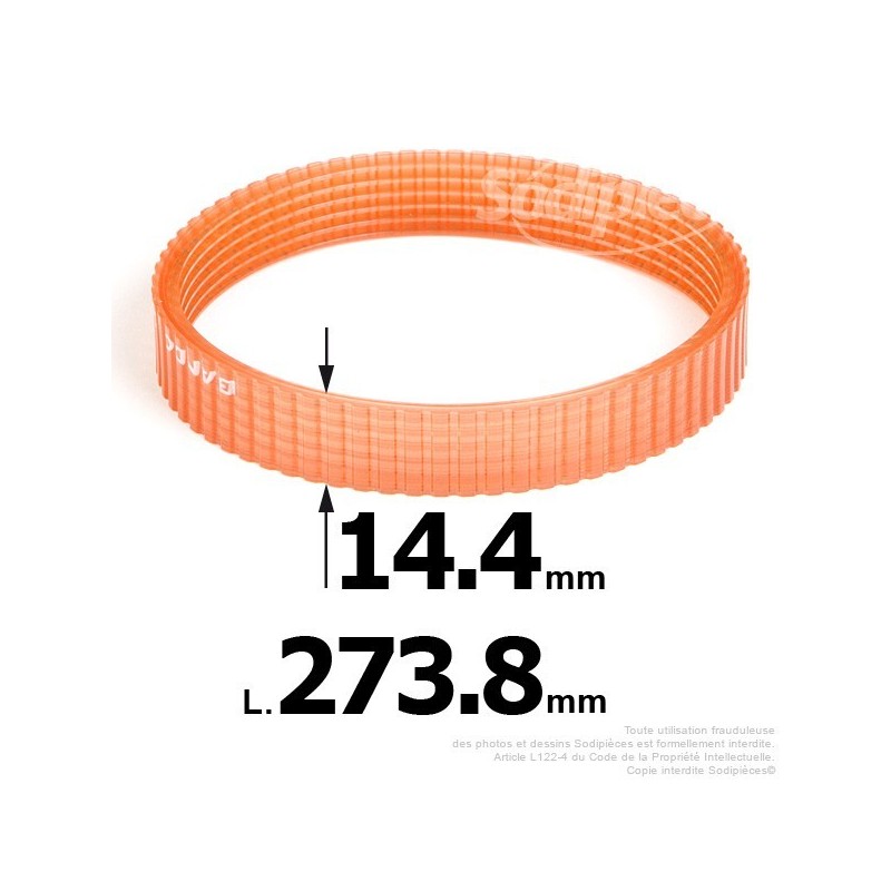 Courroie pour électro portatif 273,8x14,4