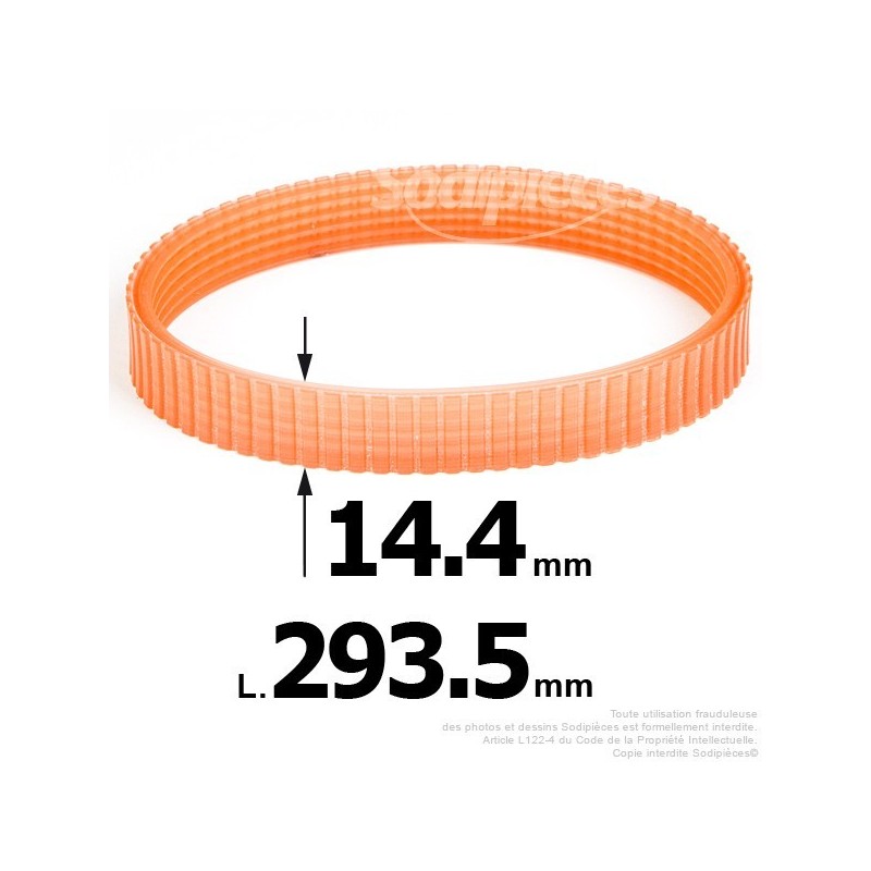 Courroie pour électro portatif 293,5x14,4