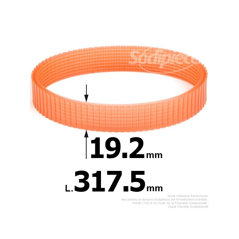 Courroie pour électro portatif 317,5x19,2