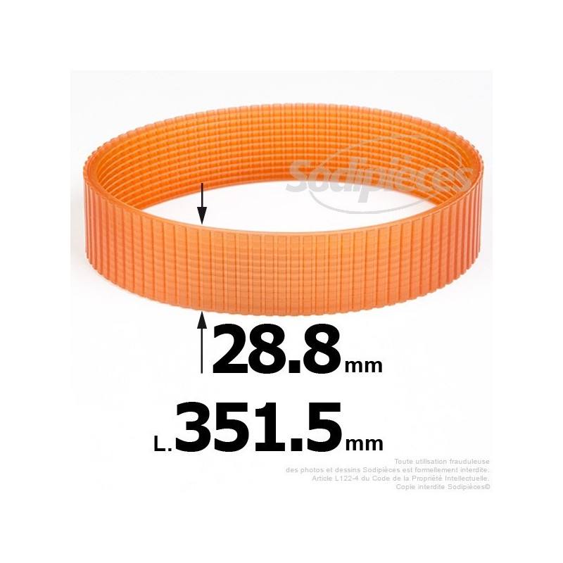 Courroie pour électro portatif 351,5x28,8
