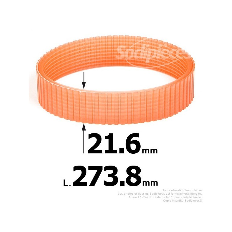 Courroie pour électro portatif 273,8x21,6
