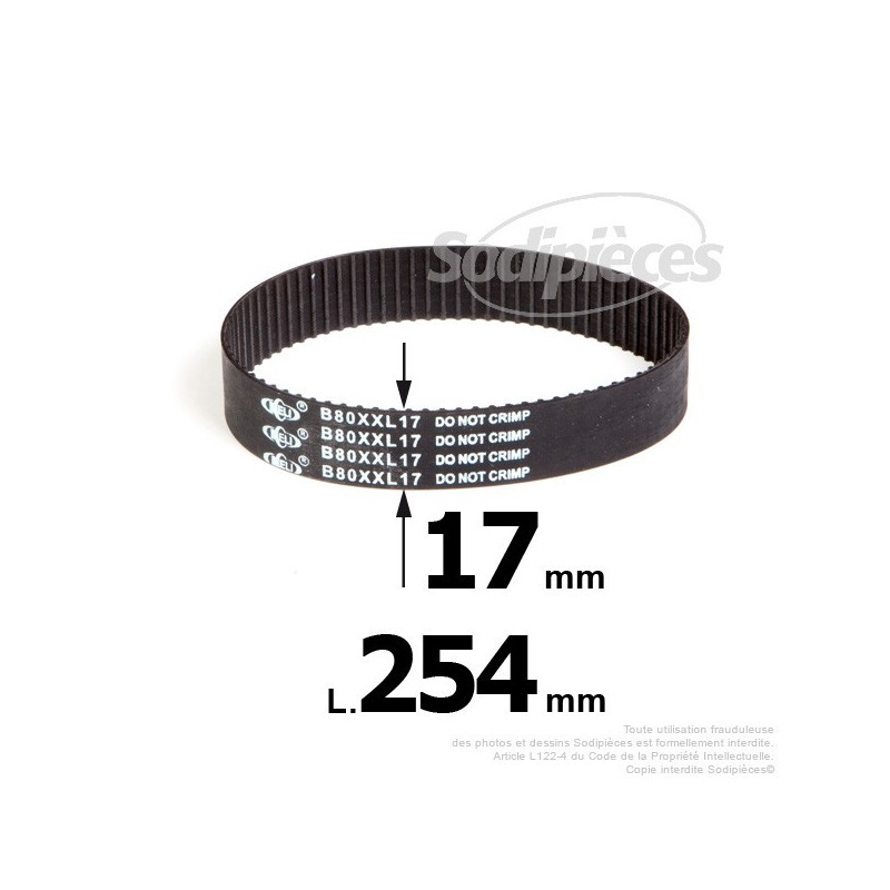 Courroie pour électro portatif 254x17