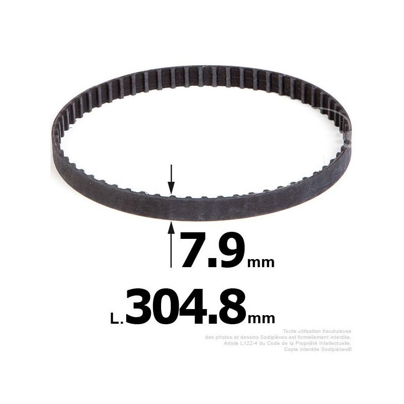 Courroie pour électro portatif 304,8x7,9