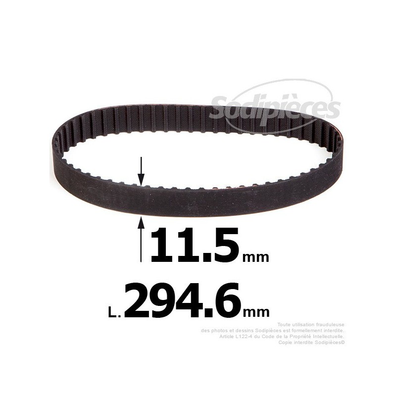 Courroie pour électro portatif 294,6x11,5