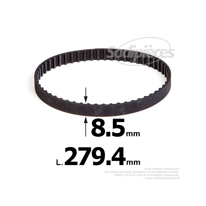 Courroie pour électro portatif 279,4x8,5