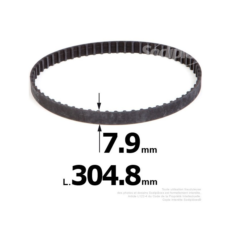 Courroie pour électro portatif 304,8x7,9