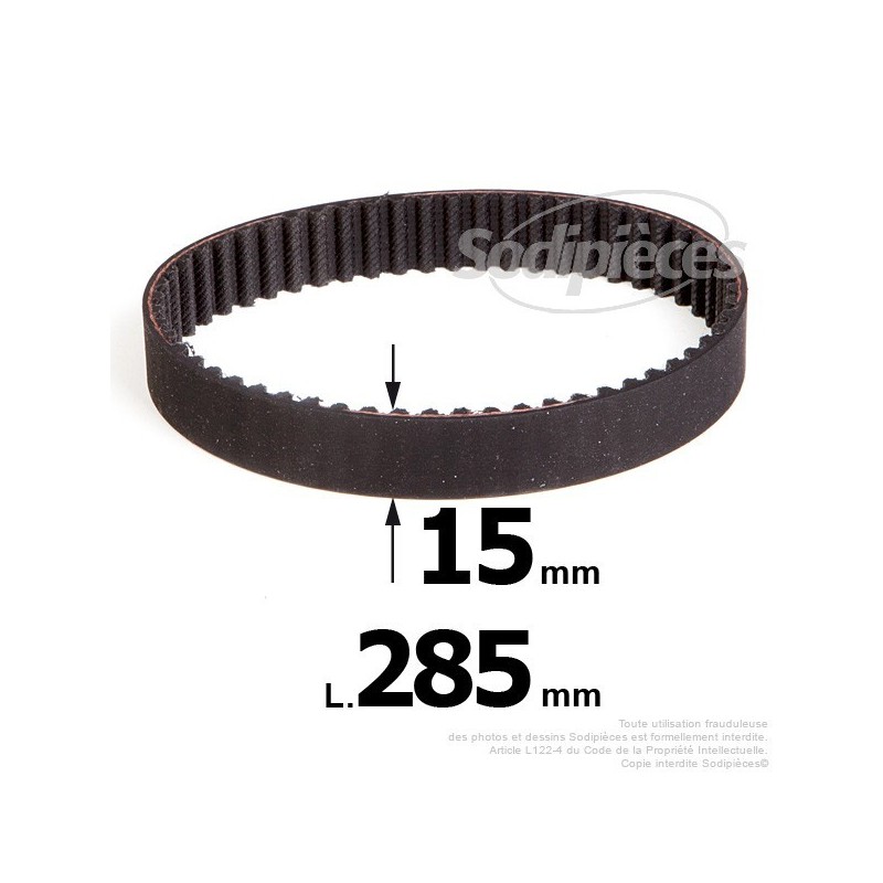 Courroie pour électro portatif 285x15