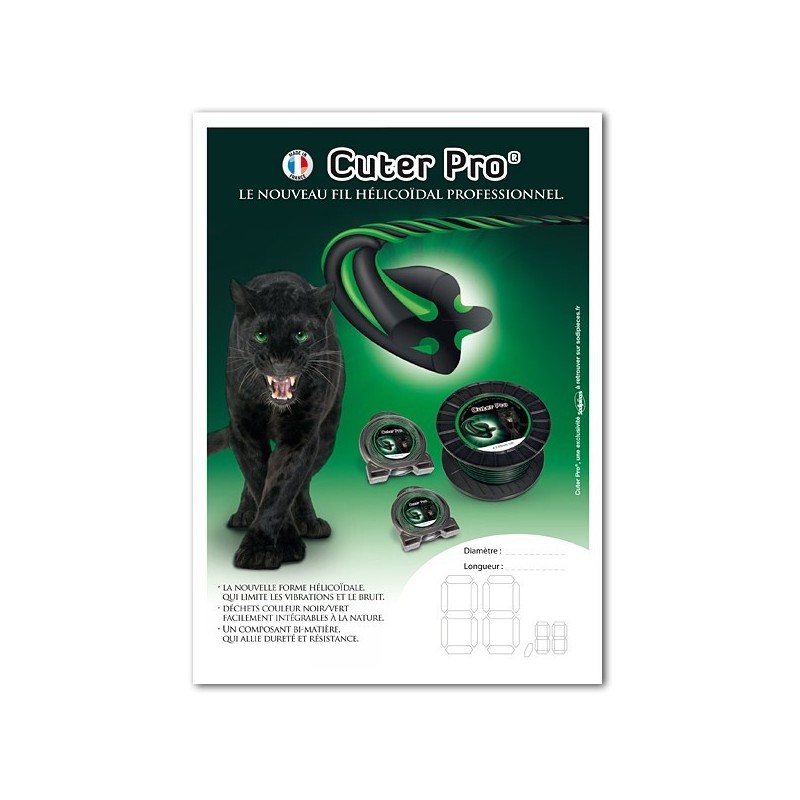 1 Affiche Prix Cuter Pro Offerte !