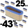 Filtre à air pour Briggs & Stratton 493909-496894. Par 10