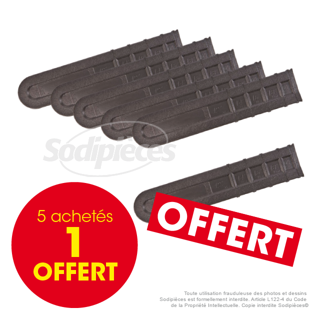 Protecteur de chaîne 51 cm. Par 5. + 1 offerte