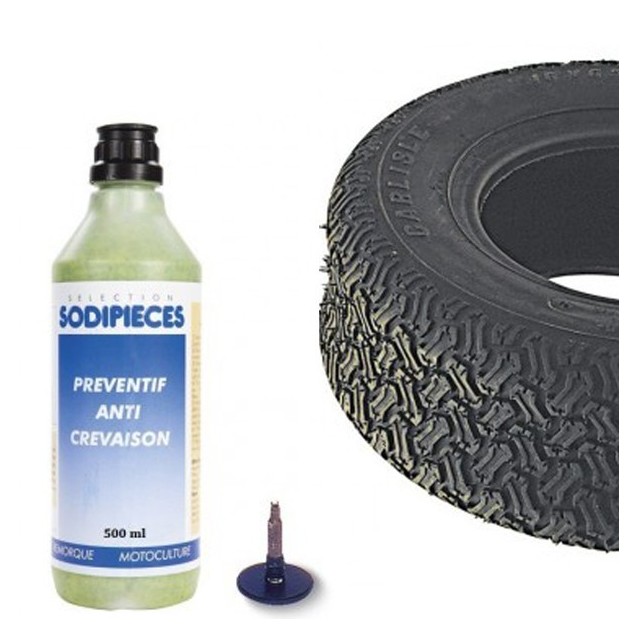 Préventif anti crevaison pour tondeuse. 500 ml