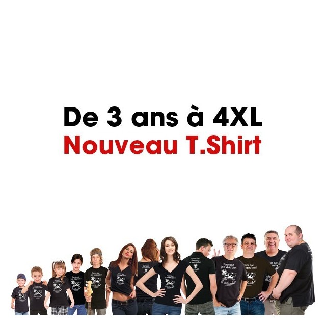 T.Shirt : " Parce que je le veau bien ! " Homme taille 4XL T.Shirt : " Parce que je le veau bien ! " Homme taille 4XL