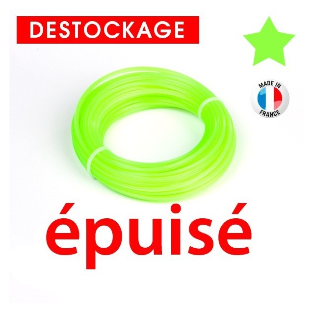 Fil à Prix Promo. Etoilé vert. Anneau 3 mm x 10 m