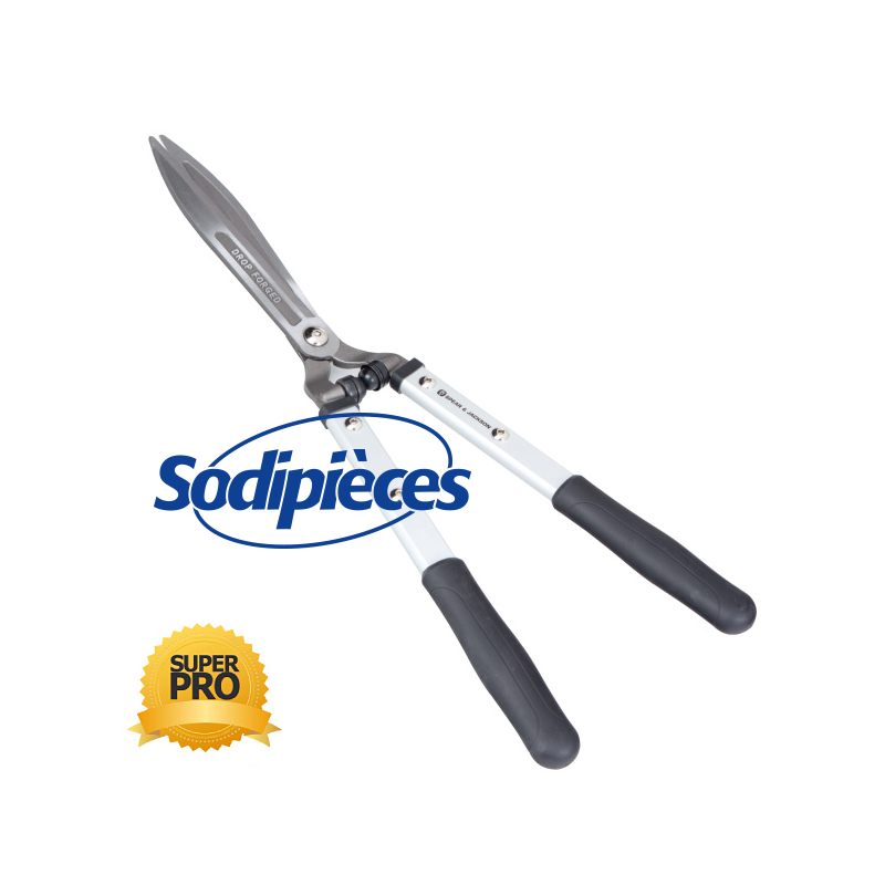 Cisaille à haie pro 60 cm manches carrés en aluminium