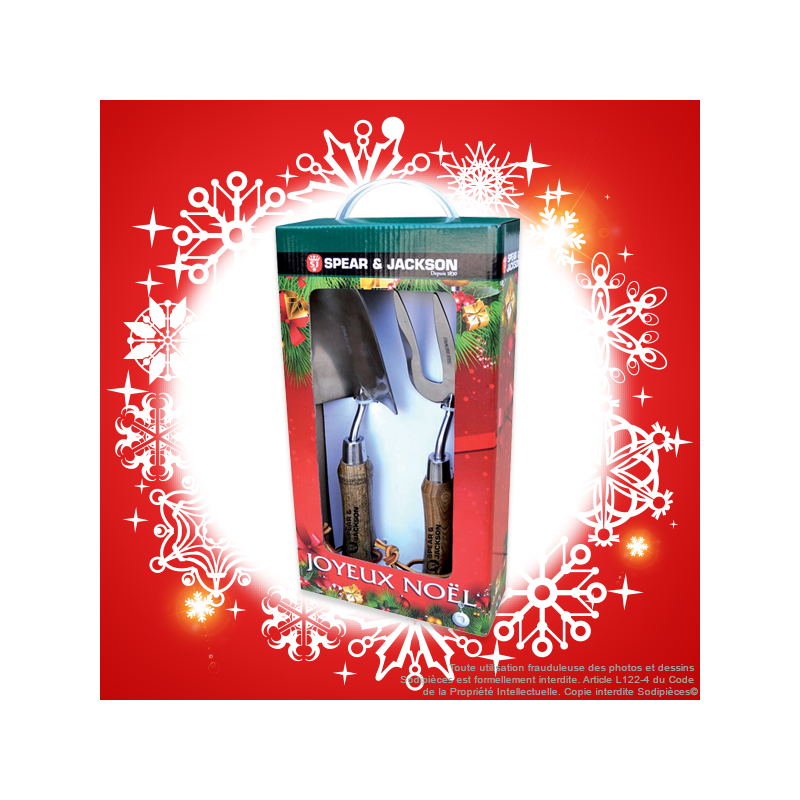Coffret cadeau fourche à bêcher inox