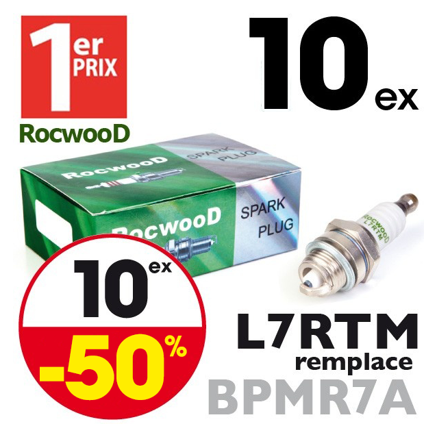Bougie type BPMR7A. 1er Prix Rocwood. L7RTM x10