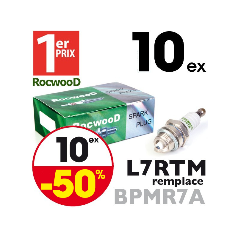 Bougie type BPMR7A. 1er Prix Rocwood. L7RTM x10