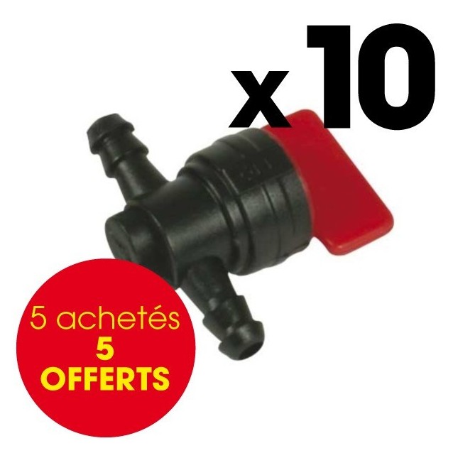 Robinet essence raccord diamètre 7 mm. Par 10