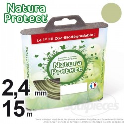 Fil débroussailleuse Natura Protect, coque rond 1,3 mm x 15 m