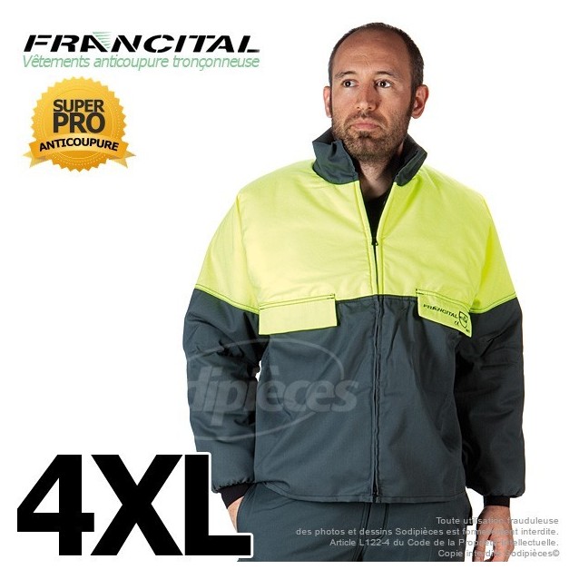 Veste anticoupure tronçonneuse. Francital. Taille XXXL Veste anticoupure tronçonneuse. Francital. Taille XXXL