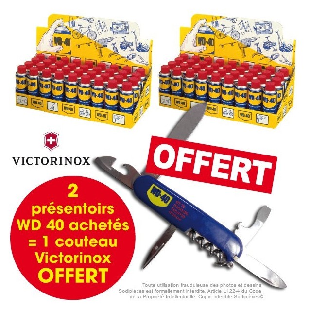 WD 40. Protège, dégrippe, nettoie, lubrifie. 500 ml système professionnel. Par 2