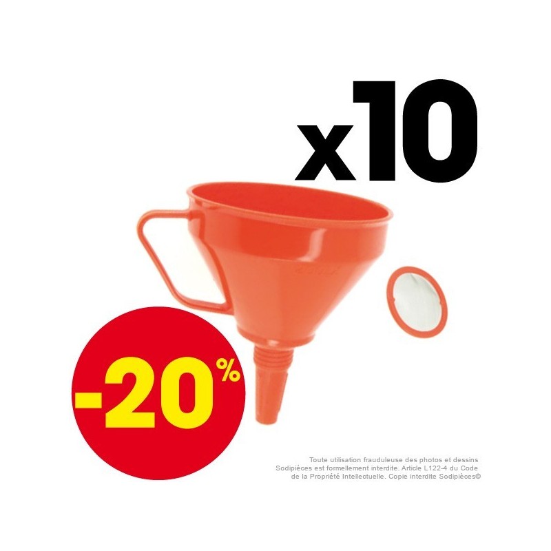 Entonnoir grand modèle avec filtre et anse. Par 10.