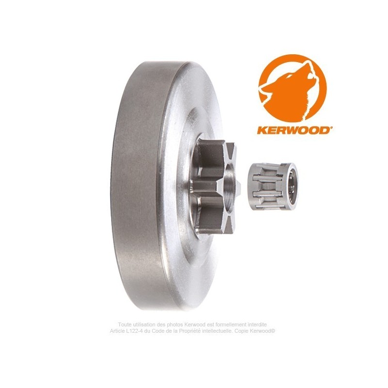 Pignon tronçonneuse étoile 3/8"LP. 6 dents. MC CULLOCH