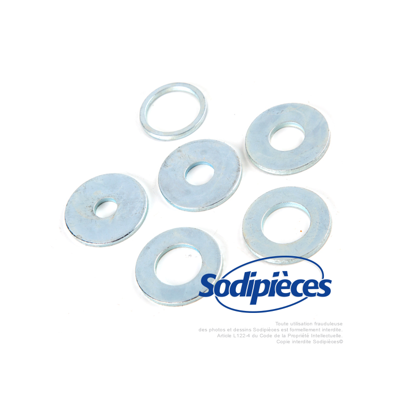 Tête débroussailleuse alu 2 fils Speed  - Kit 6 rondelles métalliques 