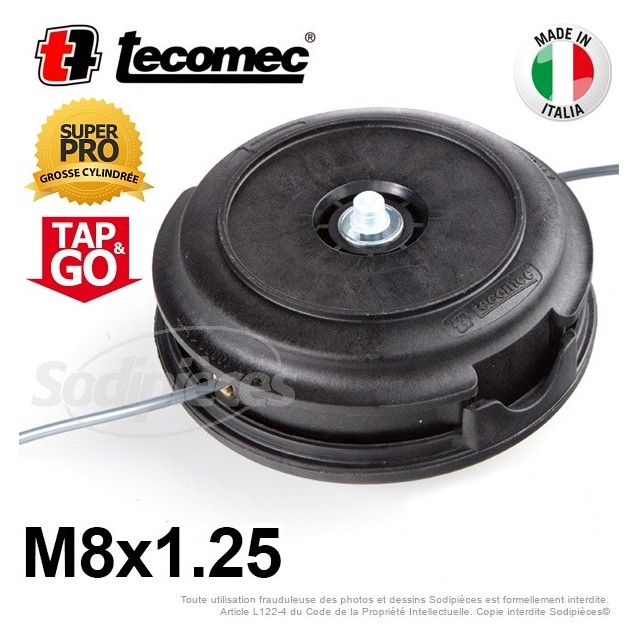 Tête débroussailleuse SuperPro diam. 130 mm. Pour Emak 8x1,25