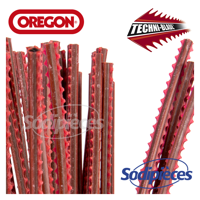 Fil TechniBlade rouge Orégon. 7 mm. Tube de 40 brins Fil TechniBlade rouge Orégon. 7 mm. Tube de 40 brins