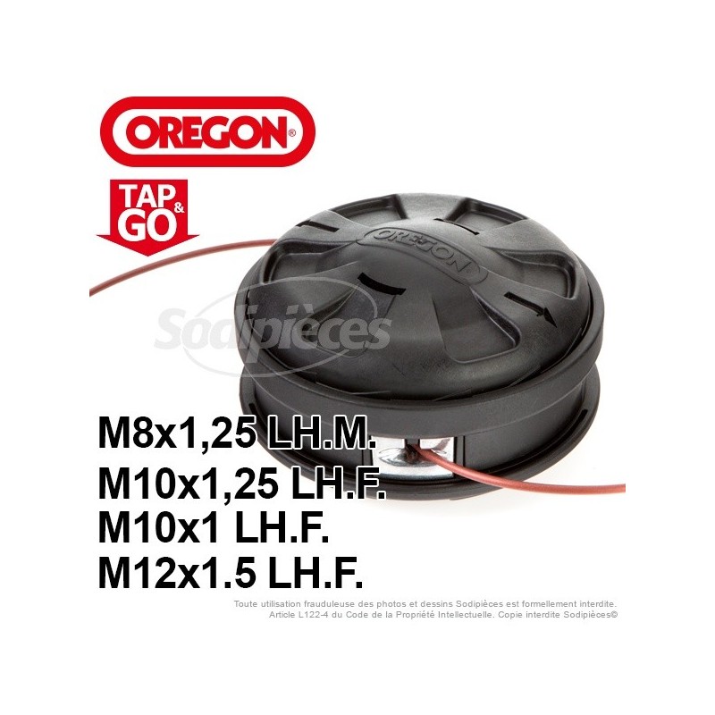  Tête débroussailleusse Orégon Ø 130 mm. Tap and Go