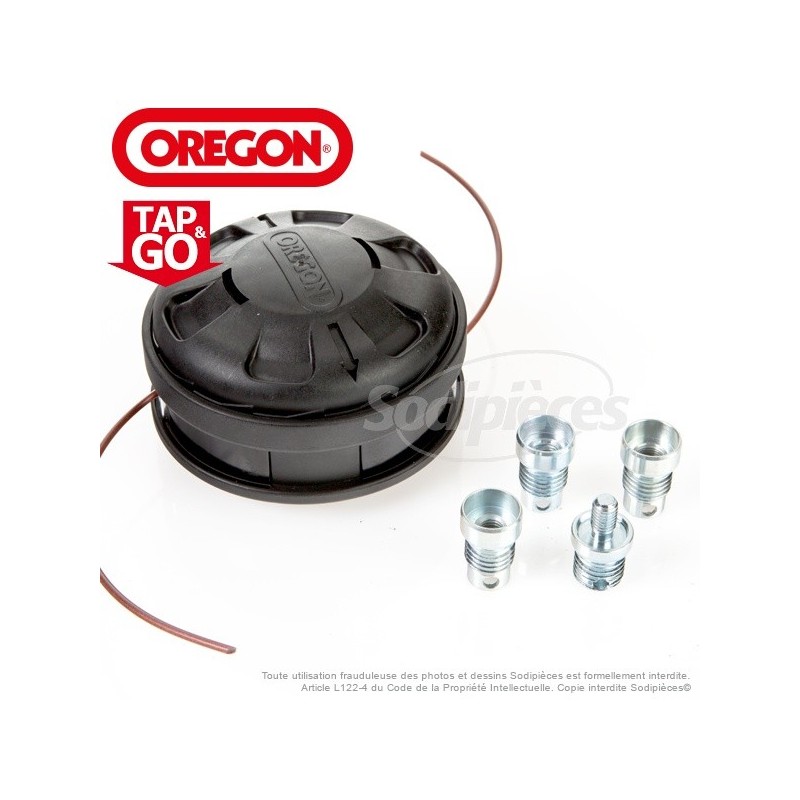  Tête débroussailleusse Orégon Ø 130 mm. Tap and Go