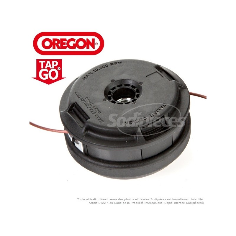  Tête débroussailleusse Orégon Ø 130 mm. Tap and Go
