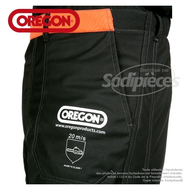 Salopette anti-coupure Orégon Waipoua. Taille L