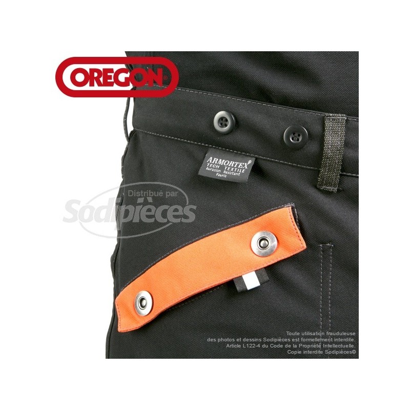 Salopette anti-coupure Orégon Waipoua. Taille L