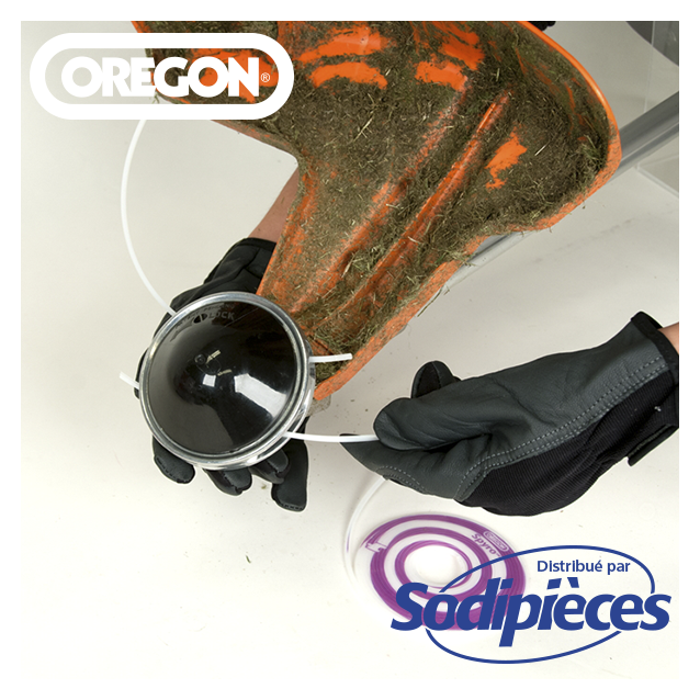 Fil Orégon Spyro. Taille S. 2,1 mm x 6,9 m pour débroussailleuse