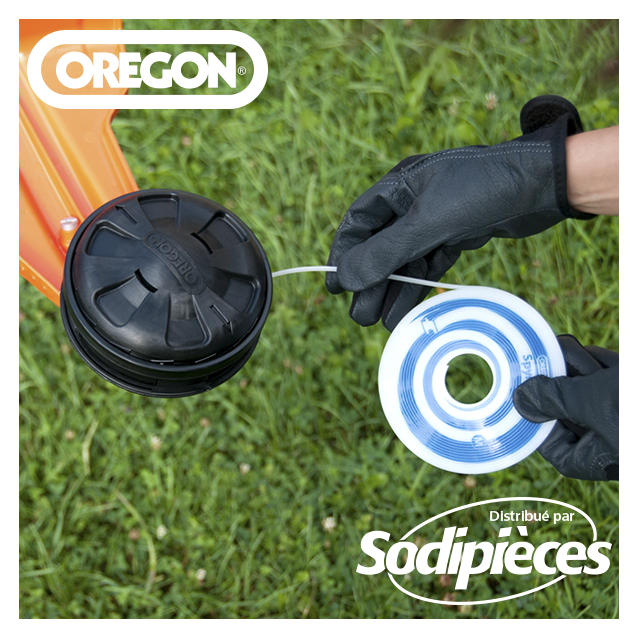 Fil Orégon Spyro. Taille S. 2,1 mm x 6,9 m pour débroussailleuse